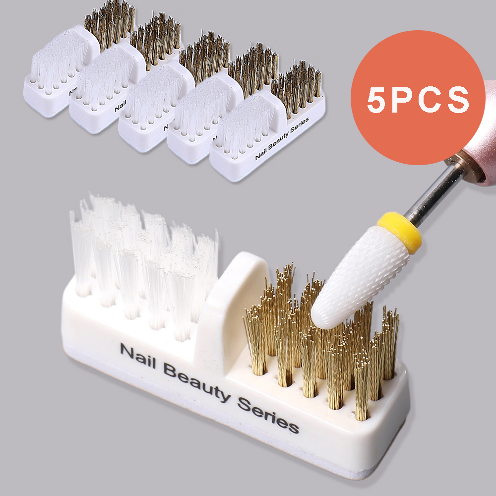 Group Head Brush - 5pcs Electric Nail Grinding Head Cleaning