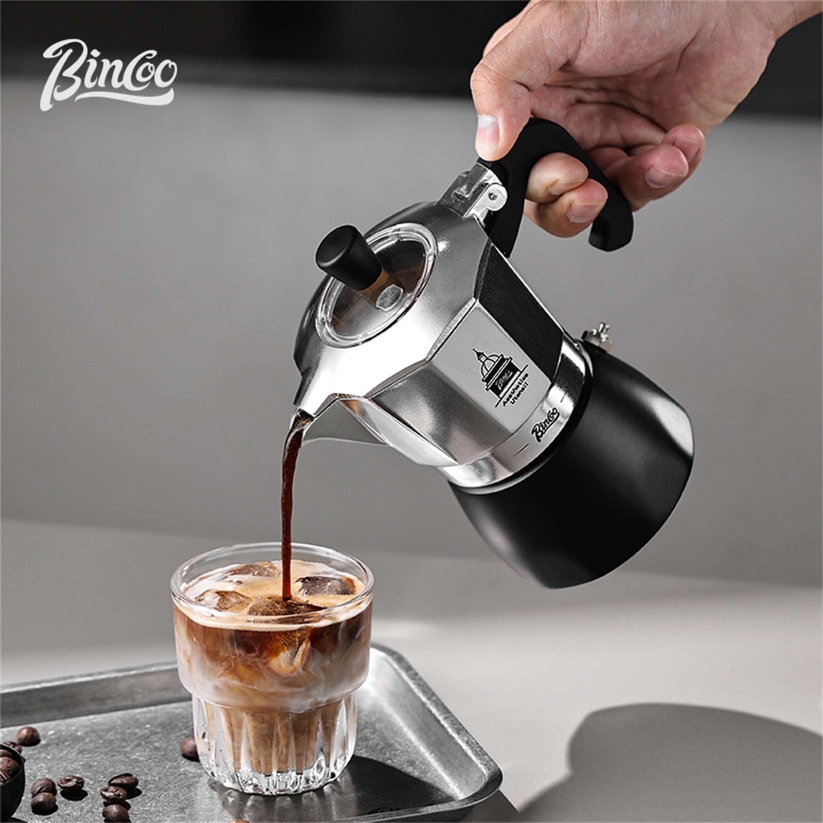 Coffee Vending Equipment - BINCOO Double Valve Moka Pot，Espresso Extraction
