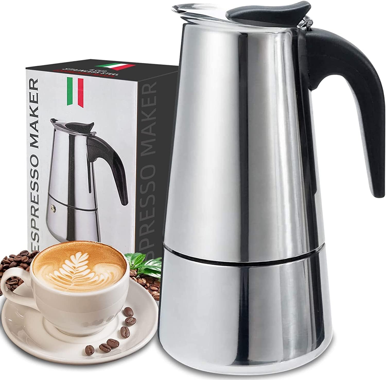 Coffee Vending Equipment - 4/6/9 Cups Moka Pot Caffe Machine