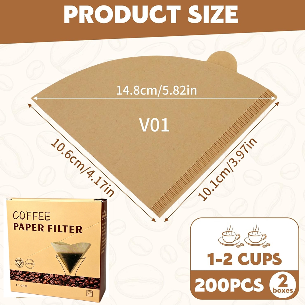 Coffee Filters 200 Count Cone  - огляд і ціна Coffee Vending Equipment