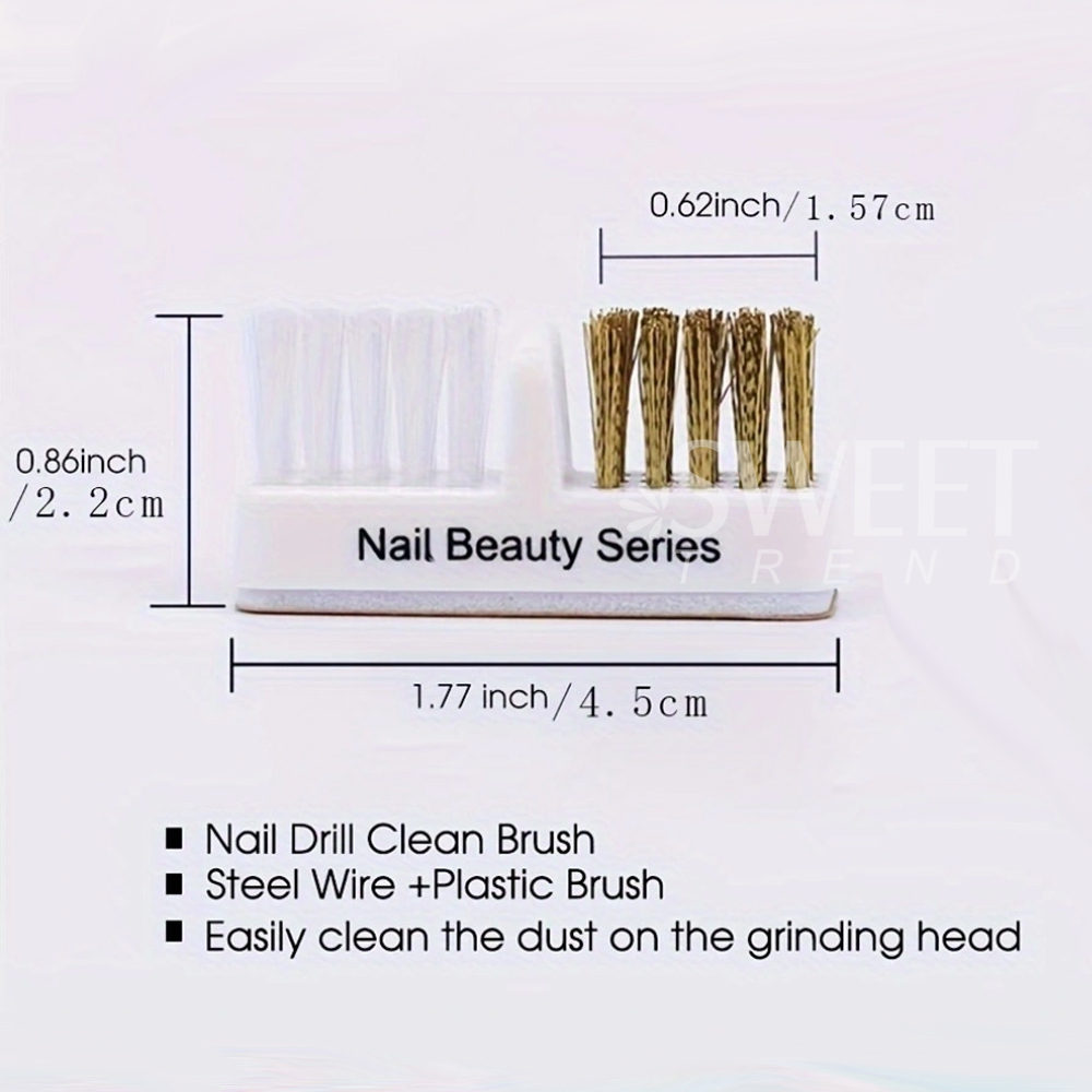5pcs Electric Nail Grinding He - огляд і ціна Group Head Brush