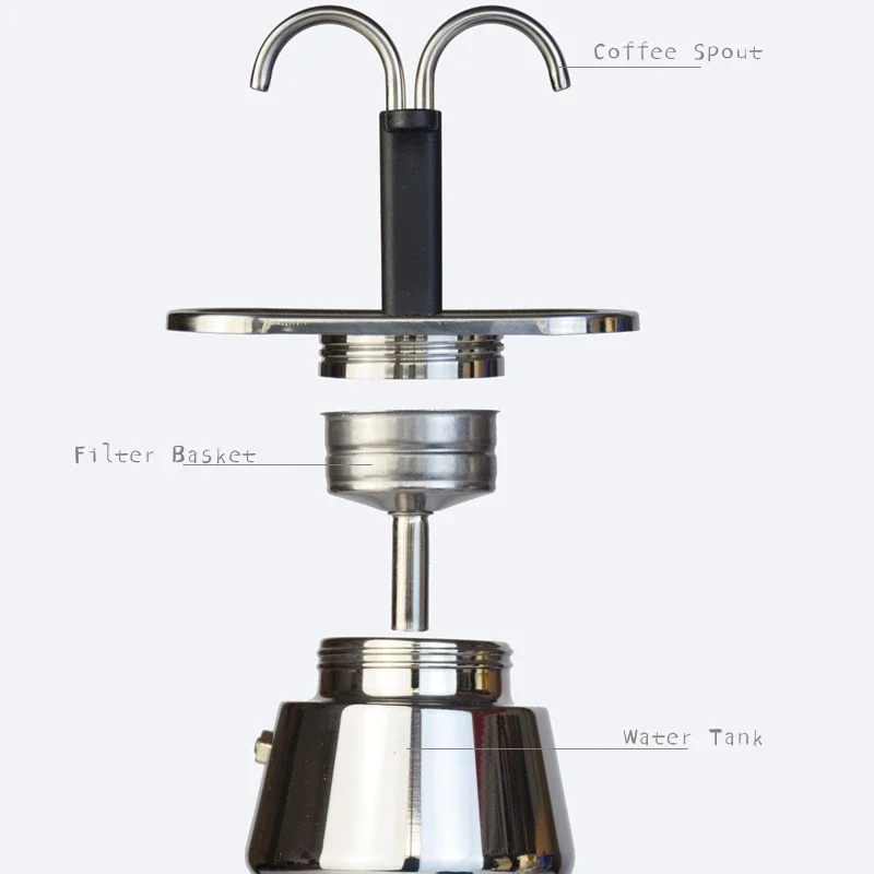 200ML Mini Moka Pot Double Tub - огляд і ціна Coffee Vending Equipment
