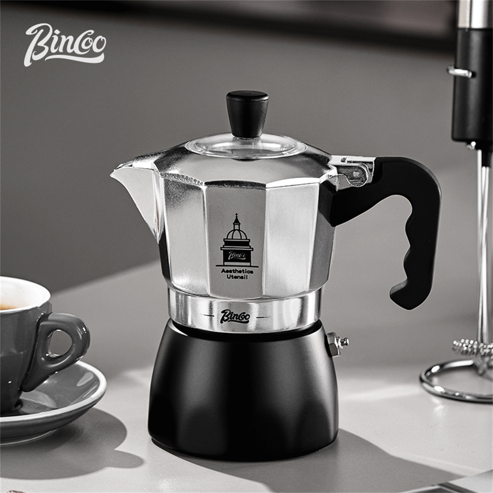 BINCOO Double Valve Moka Pot，E - огляд і ціна Coffee Vending Equipment