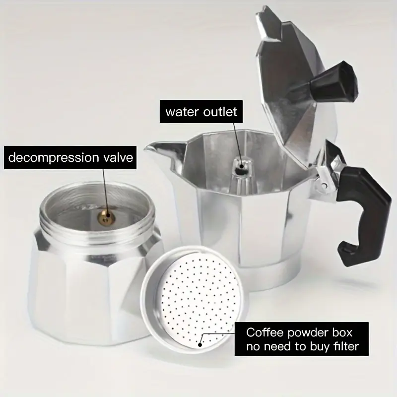 Classic Aluminum Moka Pot 50-3 - огляд і ціна Coffee Vending Equipment