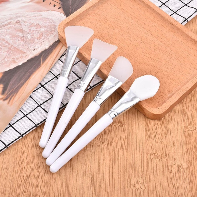 4Pcs/set White Makeup Silicone - огляд і ціна Group Head Brush