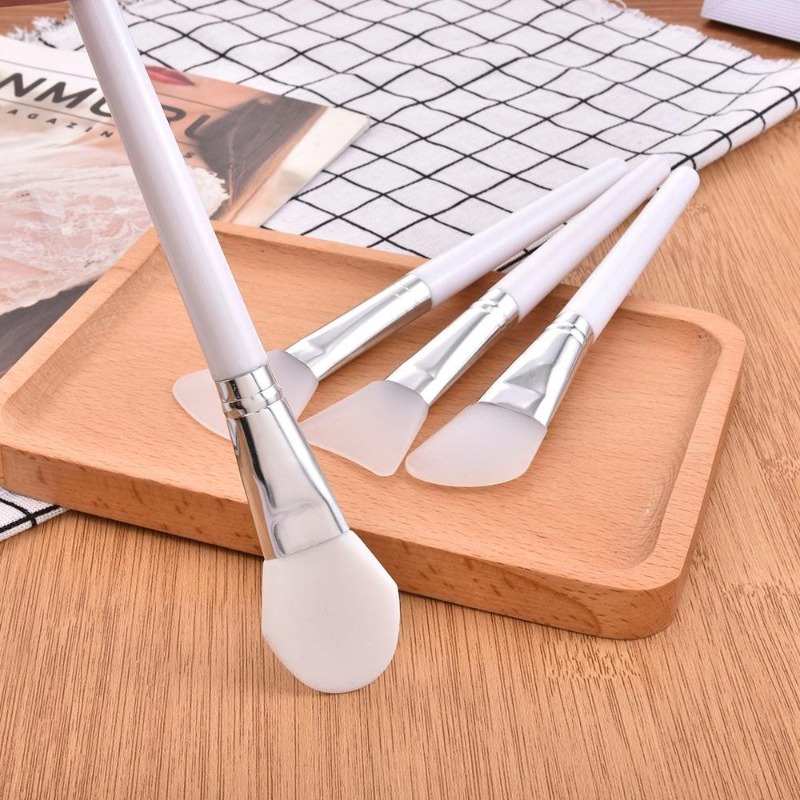 4Pcs/set White Makeup Silicone - огляд і ціна Group Head Brush